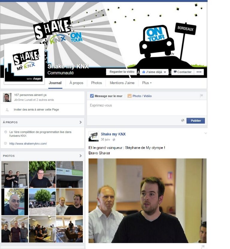 Shake my KNX : Stéphane de chez MY OLYMPE gagnant du Grand 1/4 Sud Ouest!