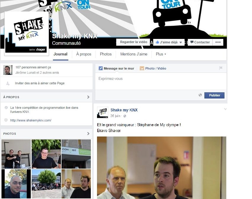 Shake my KNX : Stéphane de chez MY OLYMPE gagnant du Grand 1/4 Sud Ouest!