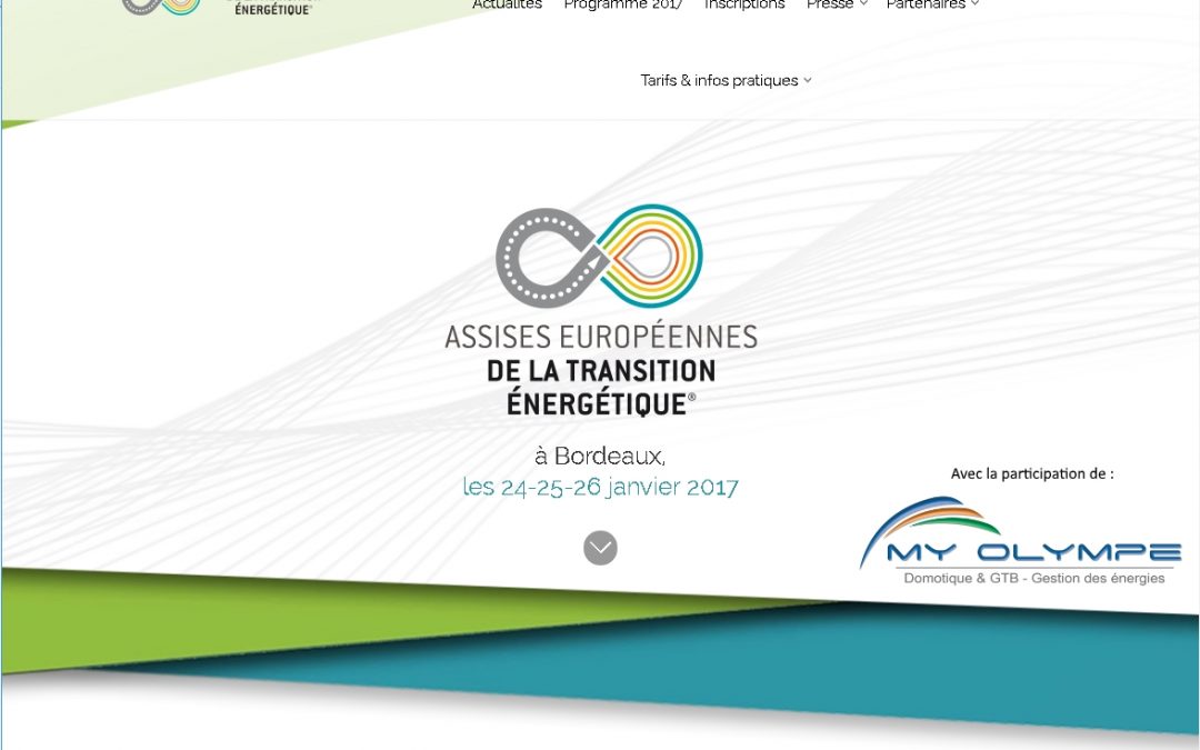 Assises européennes transition énergétique : Bordeaux 24 -26/01/17